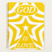 Achempong God Is Love Star Cyber Yellow Week/Month Planner (Voorkant)