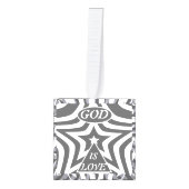 Achempong God Is Love Star Monochrome Spiritual  Decoratie (Voorkant)