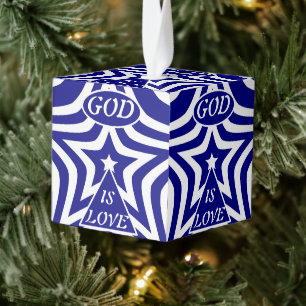 Achempong God Is Love Star Navy Blue Elegante Gees Decoratie