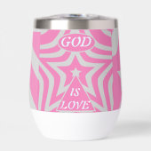Achempong God Is Love Star Pastel Pink Stemless (Voorkant)