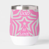 Achempong God Is Love Star Pastel Pink Stemless (Achterkant)