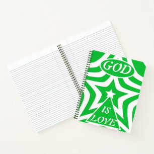 Achempong God Is Love Ster Donkere Pastelgroene Tr Notitieboek