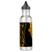 Achempong Gold Black Monochrome Liquid Gold Swirl  Waterfles (Links)