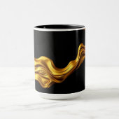 Achempong Opulent Liquid Gold Black Monochrome Art Mok (Midden)