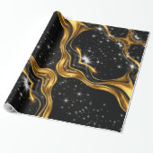 Achempong Signature: Premium Liquid Gold Pattern W Cadeaupapier (Uitgerold)
