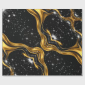 Achempong Signature: Premium Liquid Gold Pattern W Cadeaupapier (Vlak)
