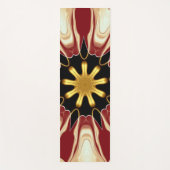 Achempong: Starburst | Deep Crimson & Gold Luxury  Yogamat (Voorkant)