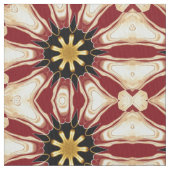 Achempong: Starburst | Diep karmozijn & Luxe Goud  Stof (Close Up)