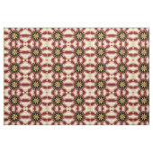Achempong: Starburst | Diep karmozijn & Luxe Goud  Stof (Fat Quarter)