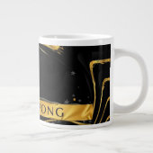 Achempong: The Auric Cascade | Opulent Liquid Gold Grote Koffiekop (Rechts)