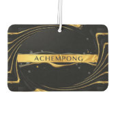 Achempong: The Auric Cascade | Opulent Liquid Gold Luchtverfrisser (Achterkant)