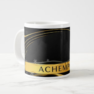 Achempong: The Auric Cascade Weelderige Vloeibar Grote Koffiekop