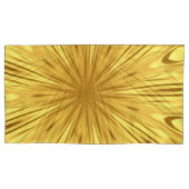 Achempong: The Gilded Zenith Opulent Swirl Liquid Kussensloop (Voorkant-Links)