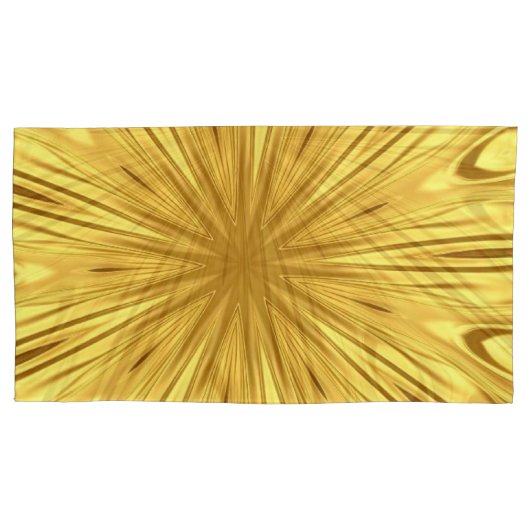 Achempong: The Gilded Zenith Opulent Swirl Liquid Kussensloop (Voorkant-Links)