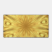Achempong: Vergulde Zenith | Weelderige Swirl Vloe Bureaumat (Voorkant)