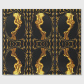 Achempong Zazzle: Luxe Zwirrel Abstracte Kunstcade Cadeaupapier (Vlak)
