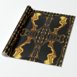 Achempong Zazzle: Luxury Swirl Abstract Art Gift W Cadeaupapier