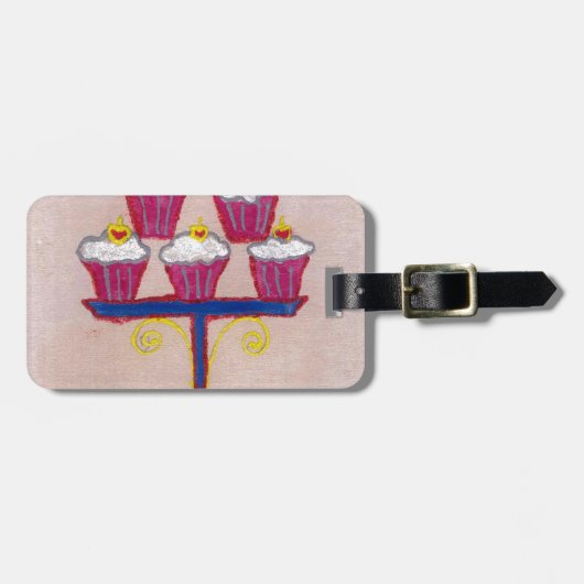 Achempong's Artful Inspirerend Cupcake Couture Bagagelabel (Voorkant horizontaal)