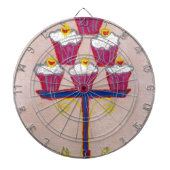 Achempong's Artful Inspirerend Cupcake Couture Dartbord (Voorkant)