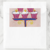 Achempong's Artful Inspirerend Cupcake Couture Rechthoekige Sticker (Tas)