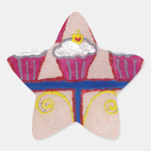 Achempong's Artful Inspirerend Cupcake Couture Ster Sticker