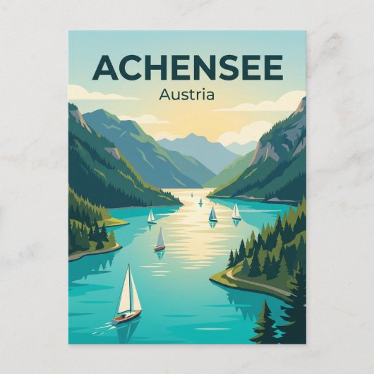 Achensee Oostenrijk Briefkaart (Voorkant)