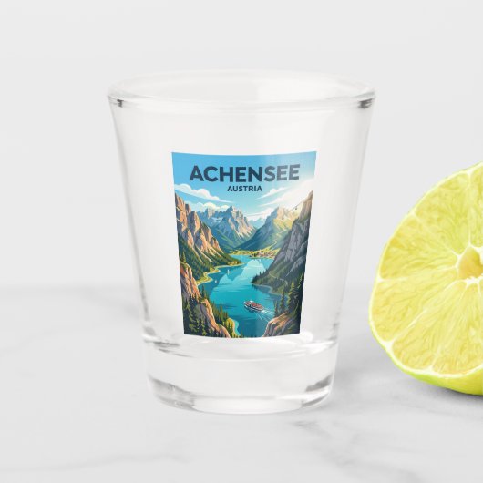 Achensee Oostenrijk Shot Glas (Voorkant)