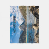 Achensee Tirol Retro Austria Holiday Souvenir Fleece Deken (Voorkant)