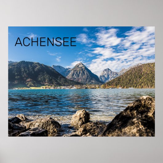 Achensee Tirol Retro Austria Holiday Souvenir Poster (Voorkant)