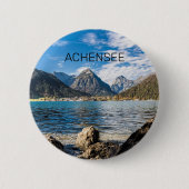 Achensee Tirol Retro Austria Holiday Souvenir Ronde Button 5,7 Cm (Voorkant)