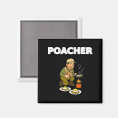 Acher Fishing Tee Fishing Gift Hunting Gift Funny  Magneet (Voorkant / Achterkant)