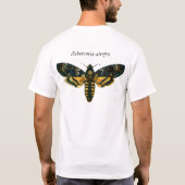 Acherontia atropos (Death's Head Hawkmol) T-shirt (Achterkant)