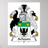 Acheson Family Crest Poster (Voorkant)