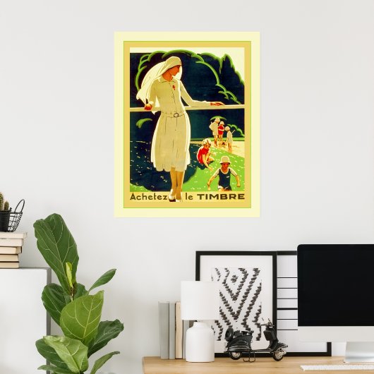 Achetez Le Timbre ~  Franse Wereldoorlog 1 Poster (Thuiskantoor)