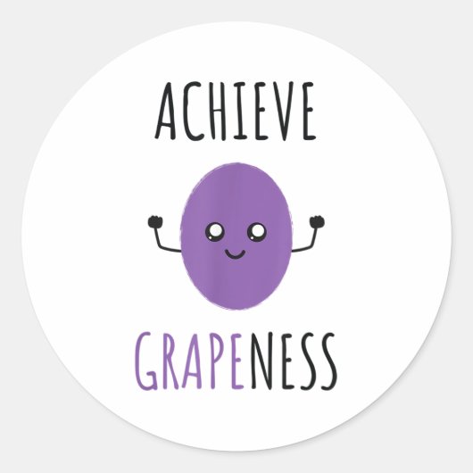 Achieve Gness - Kawaii Style G  Ronde Sticker (Voorkant)