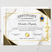 Achievement Appreciate Certificate (Voorkant / Achterkant)
