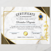 Achievement Appreciate Certificate (Voorkant)