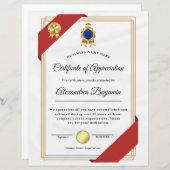 Achievement Appreciate Certificate (Voorkant / Achterkant)