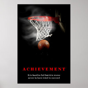 Achievement Basketbal Poster