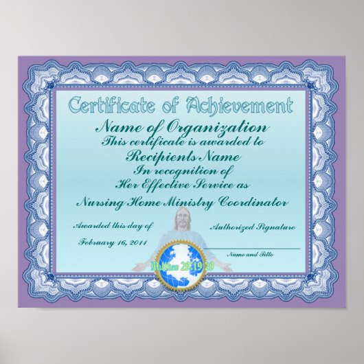 Achievement (Christelijk) Poster (Voorkant)