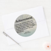 Achievement Matthew 6:20-21 Ronde Sticker (Envelop)