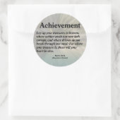 Achievement Matthew 6:20-21 Ronde Sticker (Tas)