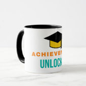 Achievement ontgrendeld afstudeerdop mok (Voorkant links)