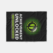 Achievement Ontgrendelde Gift Couples Videogame Pr Fleece Deken (Voorkant (Horizontaal))