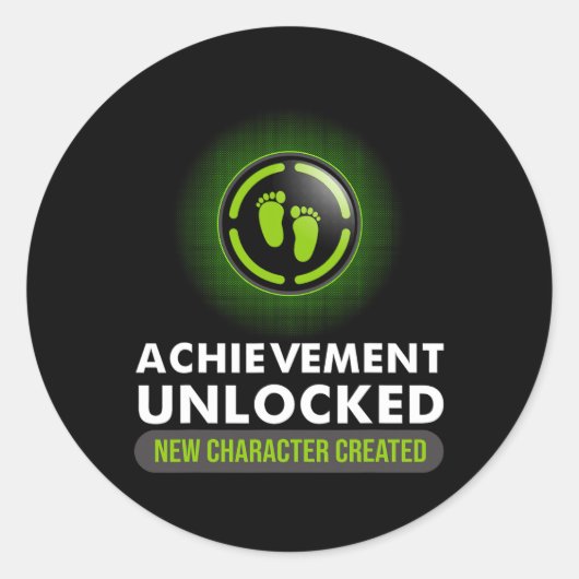 Achievement Ontgrendelde Gift Couples Videogame Pr Ronde Sticker (Voorkant)