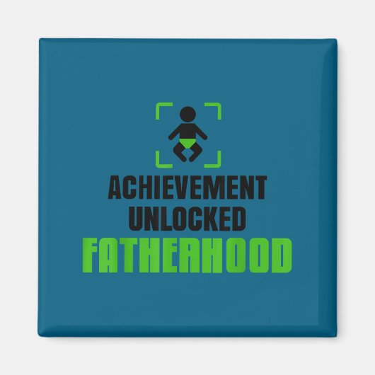 Achievement Unlocked Fatherhood Gamer Video Games  Magneet (Voorkant)