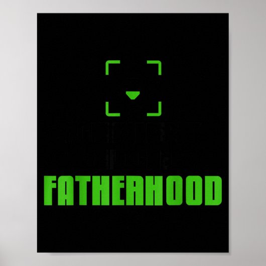 Achievement Unlocked Fatherhood Gamer Video Games Poster (Voorkant)