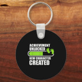 Achievement Unlocked New Character D Funny Pregnan Sleutelhanger (Voorkant)