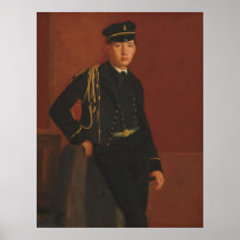 Achille de Gas in uniform - Edgar Degas Fine Art