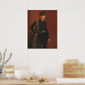 Achille de Gas in uniform - Edgar Degas Fine Art Poster (Keuken)